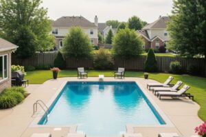 brushing algae pool
