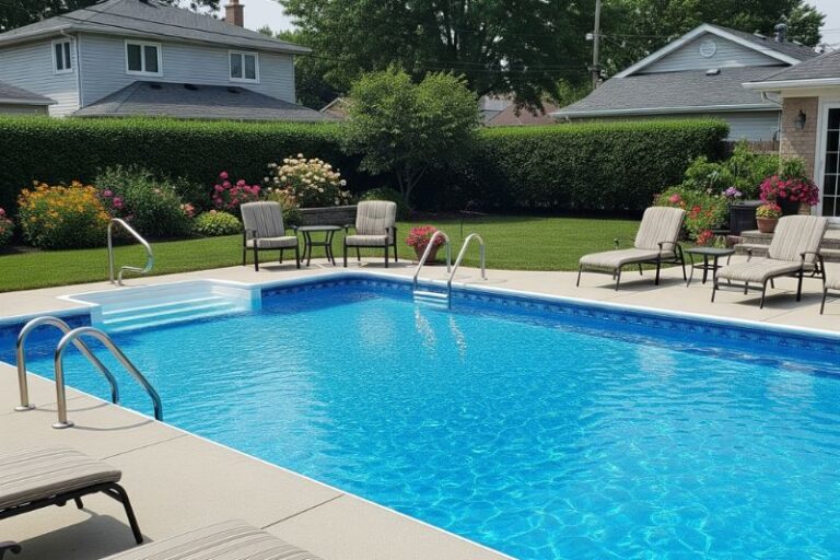 pool stains and poor maintenance