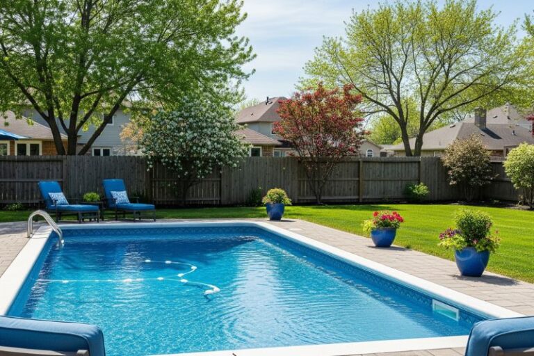 pool stain after brushing