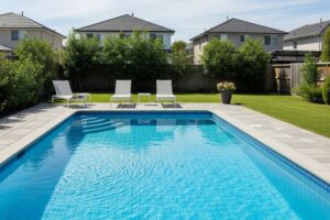rain in pool