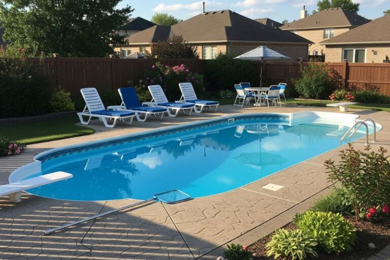 green pool water