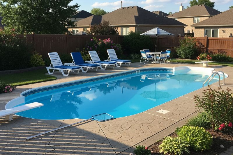 green pool water