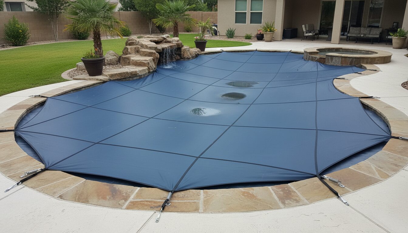 Safety Pool Cover Cost for an Irregularly Shaped Inground Pool